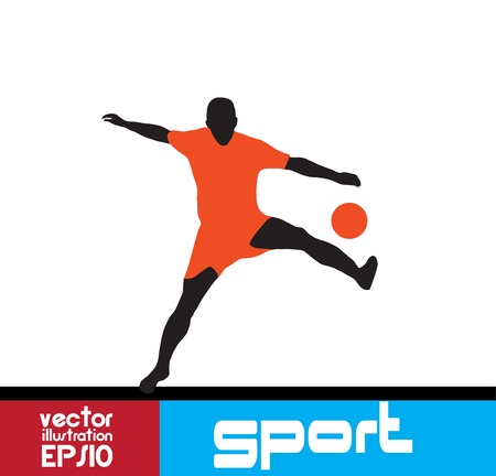 Soccer Playerのイラスト素材