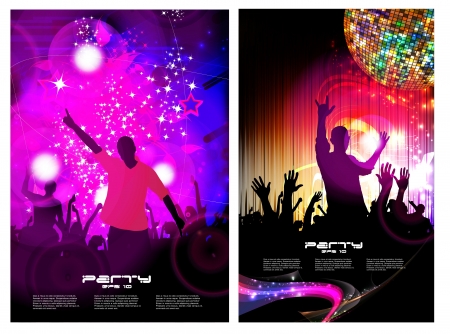 Concert posters collection. Vector illustration のイラスト素材
