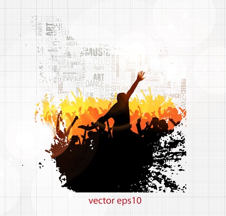 Music dance backgroundのイラスト素材