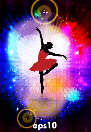 Ballet performing  Vectorのイラスト素材