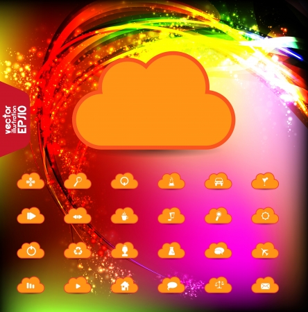 Cloud computing concept.のイラスト素材