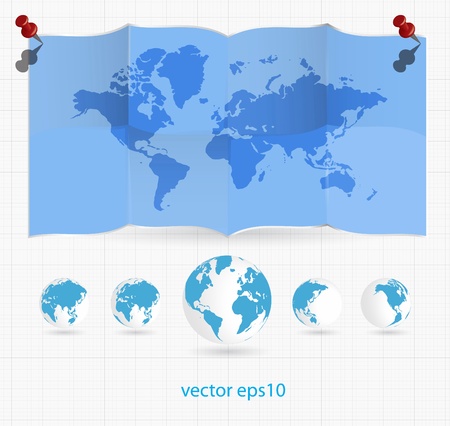 World mapのイラスト素材