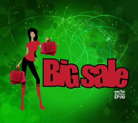 Shopping vector illustrationのイラスト素材