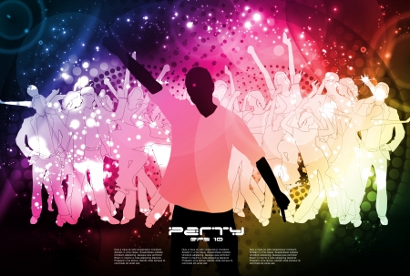 Discotheque poster. Vectorのイラスト素材