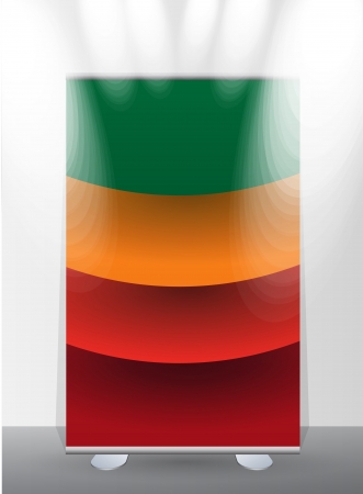 Banner stand displayのイラスト素材