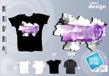 T Shirts Vector Collectionのイラスト素材
