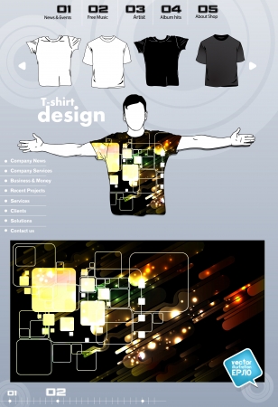 T-shirt design. Vectorのイラスト素材
