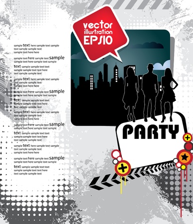 Party posterのイラスト素材