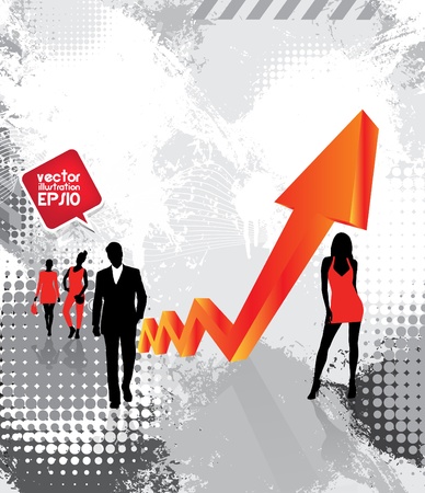 Group of business and office peopleのイラスト素材