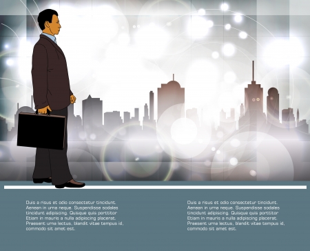 Businessman walkingのイラスト素材