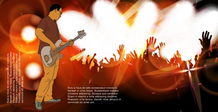 Concert background  Vector のイラスト素材