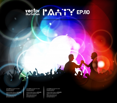 People dancing background partyのイラスト素材