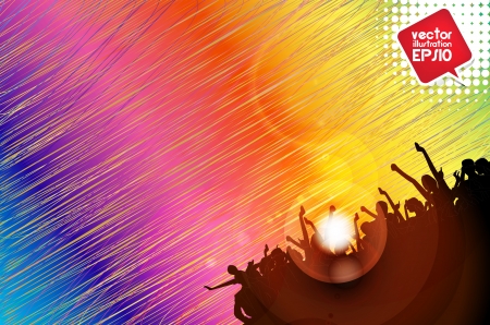 Dancing peopleのイラスト素材