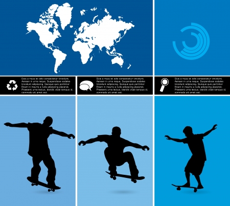 Skateboarder. Vectorのイラスト素材