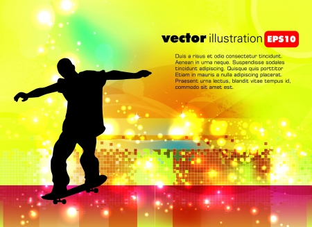 Skateboarder. Vectorのイラスト素材