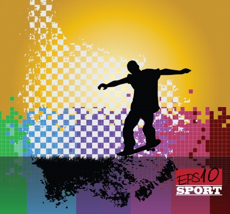 Skateboarder. Vectorのイラスト素材