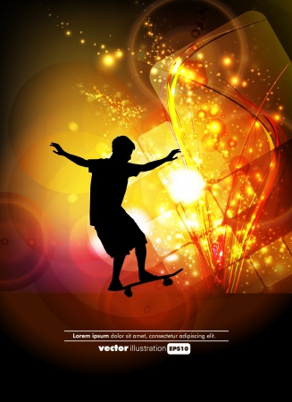 Skateboarder. Vectorのイラスト素材