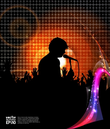Disco party posterのイラスト素材