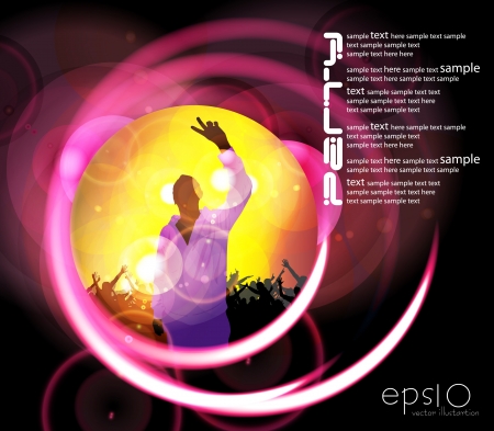 Music event illustrationのイラスト素材