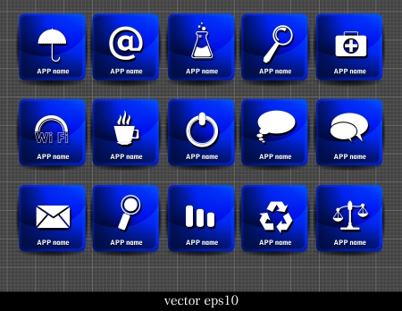 Web site vector icons set のイラスト素材