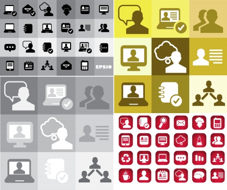 Web site vector icons set のイラスト素材