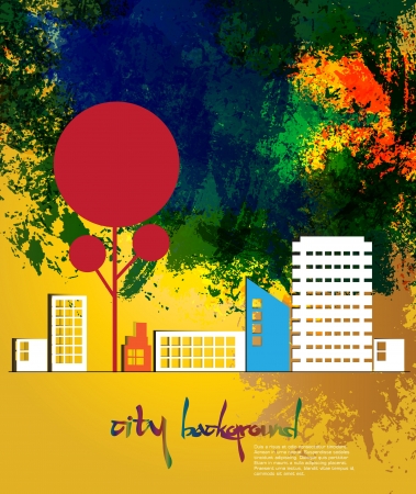 Creative urban landscapeのイラスト素材