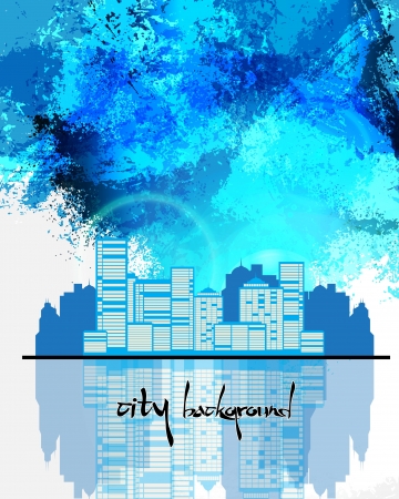 Creative urban landscapeのイラスト素材