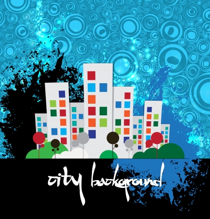 Creative urban landscape  Vector のイラスト素材