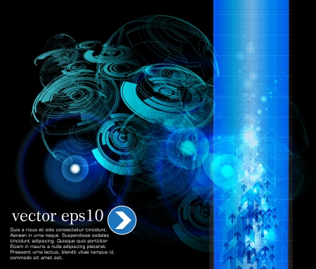 Abstract technical illustrationのイラスト素材