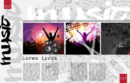 Layout magazine  Vectorのイラスト素材