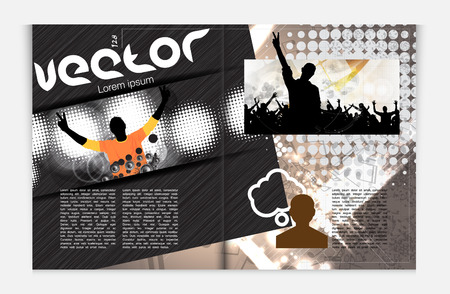 Modern Brochure Template - EPS10 Vector Designのイラスト素材