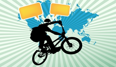 BMX biker  Vectorのイラスト素材