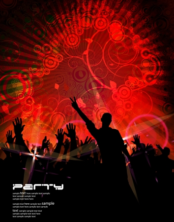 Urban party concept  Vectorのイラスト素材