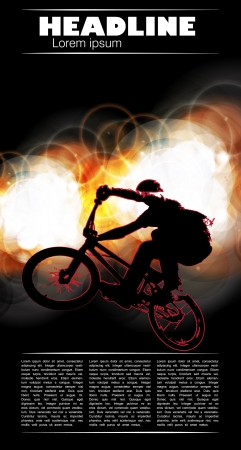 BMX biker  Vectorのイラスト素材