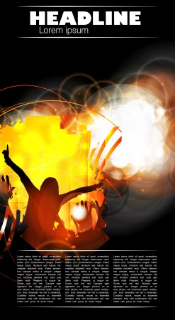 Festival  Crowd of dancing peopleのイラスト素材