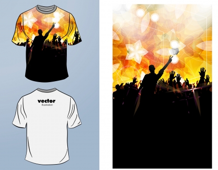 T-shirts  Vector designのイラスト素材