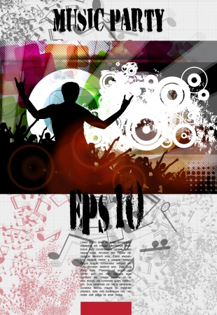Music event poster  Vector のイラスト素材