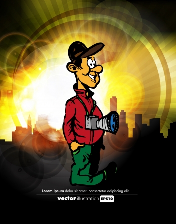 Photographer  Vector のイラスト素材