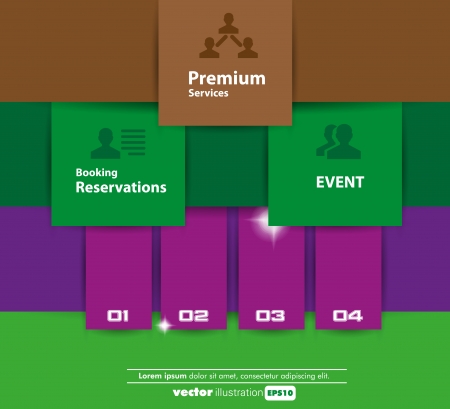 Clean banners template  Vectorのイラスト素材