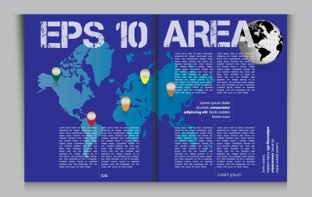 Layout magazine pages  Vectorのイラスト素材
