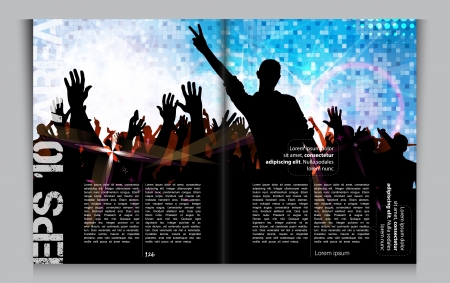 Layout magazine pages  Vector のイラスト素材