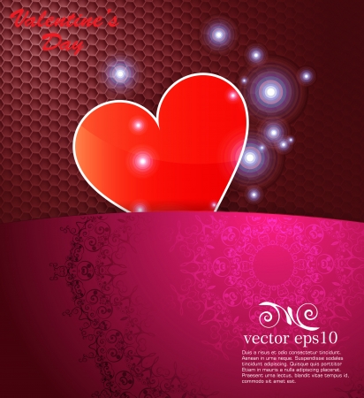 Heart valentines dayのイラスト素材