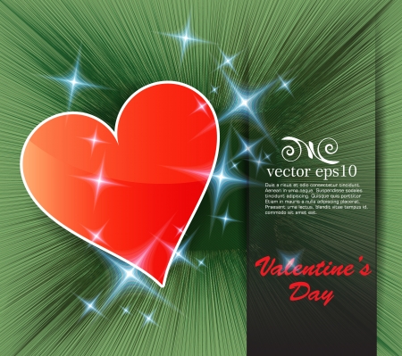 Heart valentines day background  Vector のイラスト素材