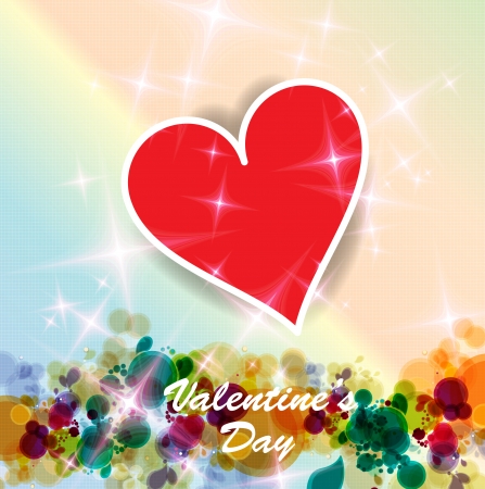 Red Valentine Heart  Vectorのイラスト素材