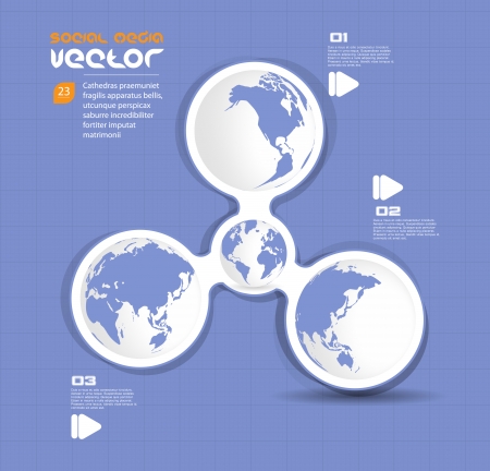 Social media concept  Vector のイラスト素材