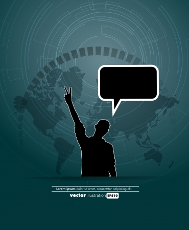 Social media concept  Vectorのイラスト素材