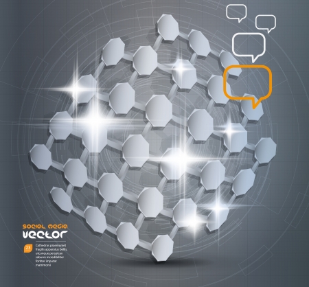 Virtual Technology Vector Backgroundのイラスト素材