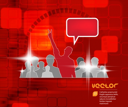 Social media concept  Vectorのイラスト素材