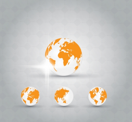 World map のイラスト素材