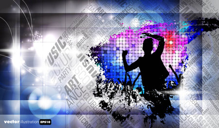 Music party  Dancing people のイラスト素材